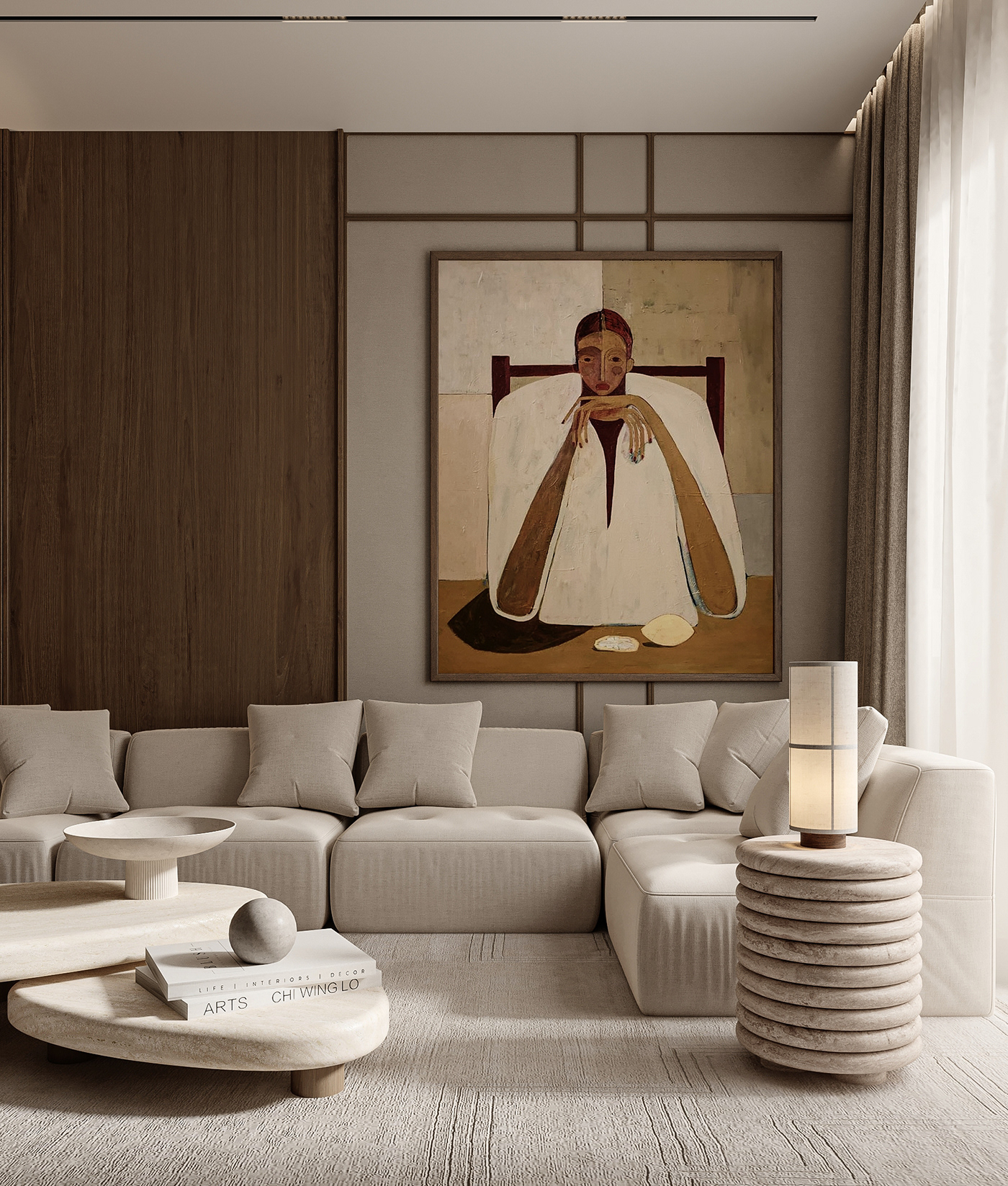 3D 3ds max living room architecture design Render visualization interior design  Photography  Interior