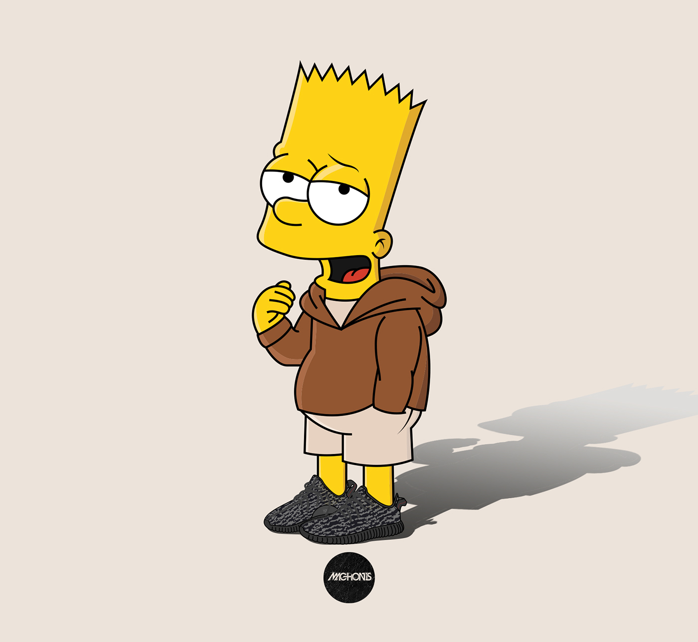 the simpson Bart Simpson Lisa Simpson homer simpson maggie simpson Marge Simpson cartoon streetwear yeezy yeezy boost Yeezus Kanye West yeezy boost 350 Yeezy Boost 750 machonis