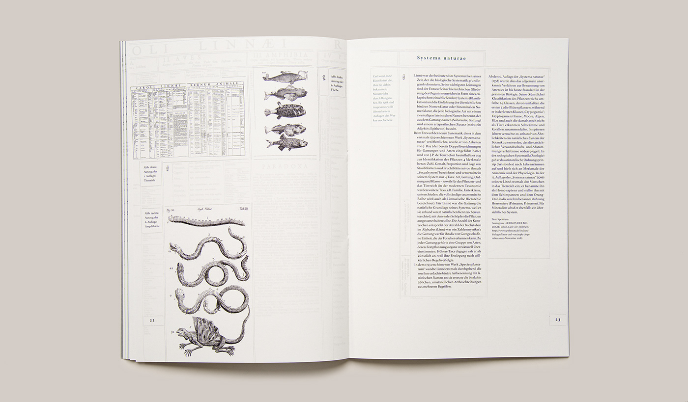 Nature linne printdesign editorial magazinedesign carlvonlinné print species organism system