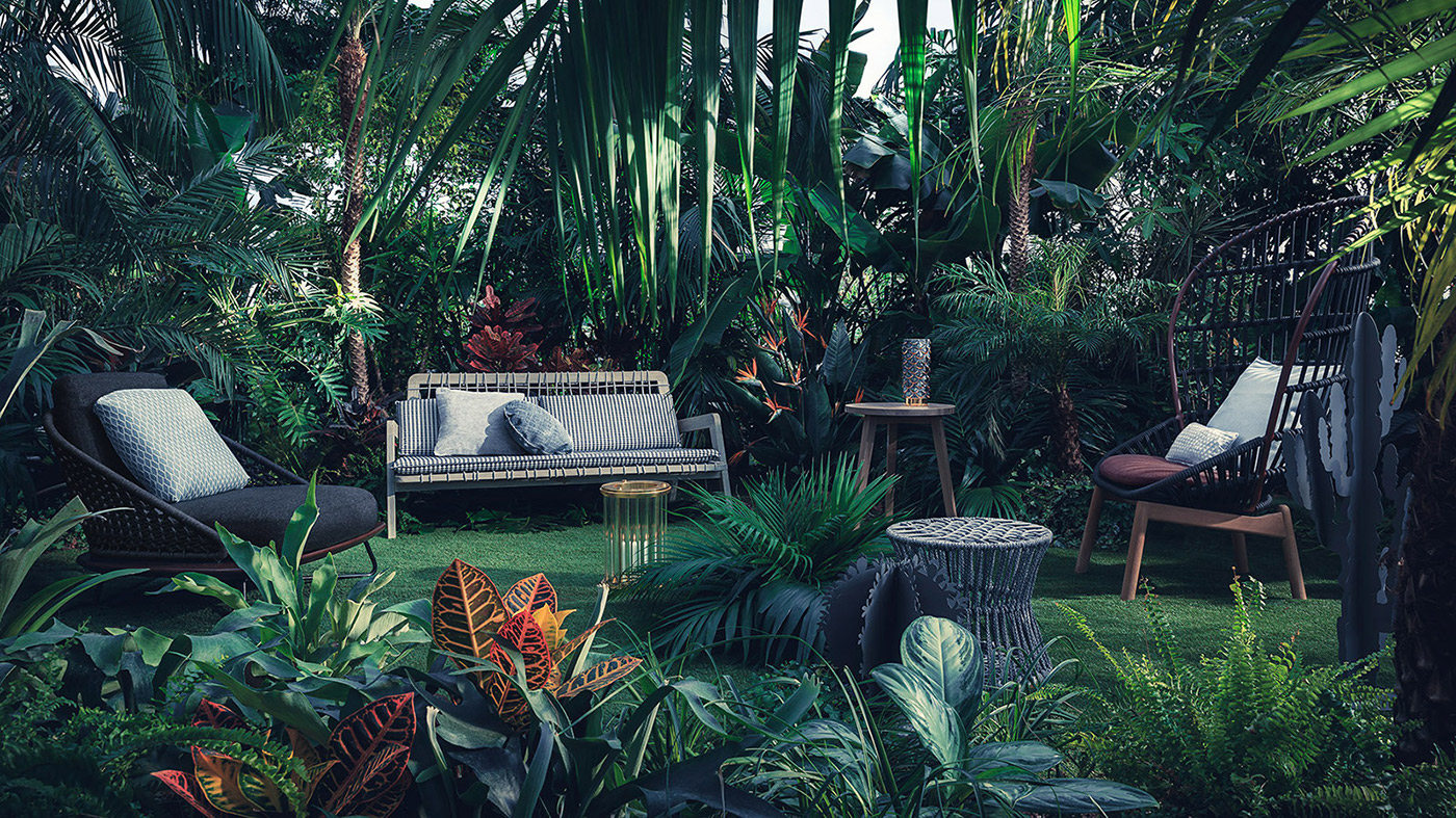 Outdoor Tropical jungle dehors furniture design