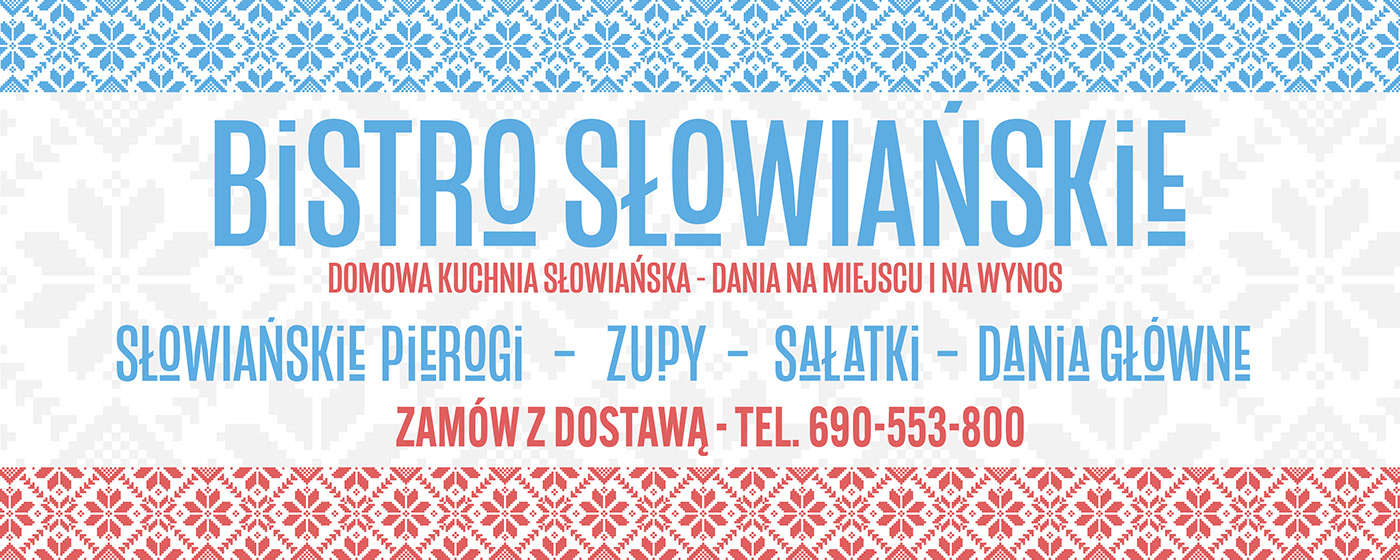 Banner for Slavic restaurant
Brand identity