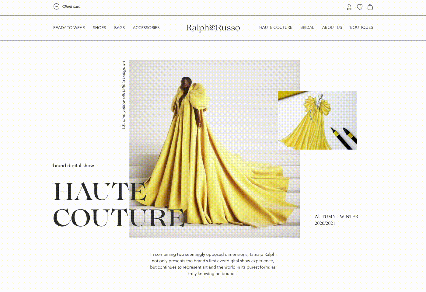 concept e-commerce redesign UI UI/UX Webdesign Fashion 