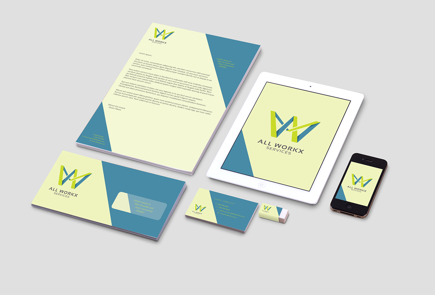 brand CI stationary card business logo identity commercial maintenance services repairs building