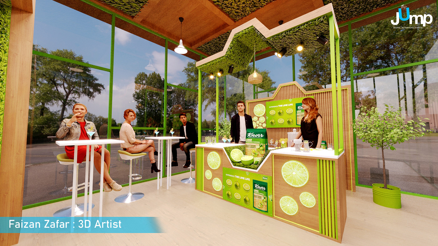 Knorr mall activation outdoor activation Advertising  Unilever campaign designer Lime Seasoning