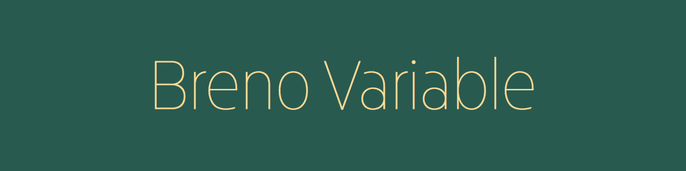 Variable Font Typeface sans condensed