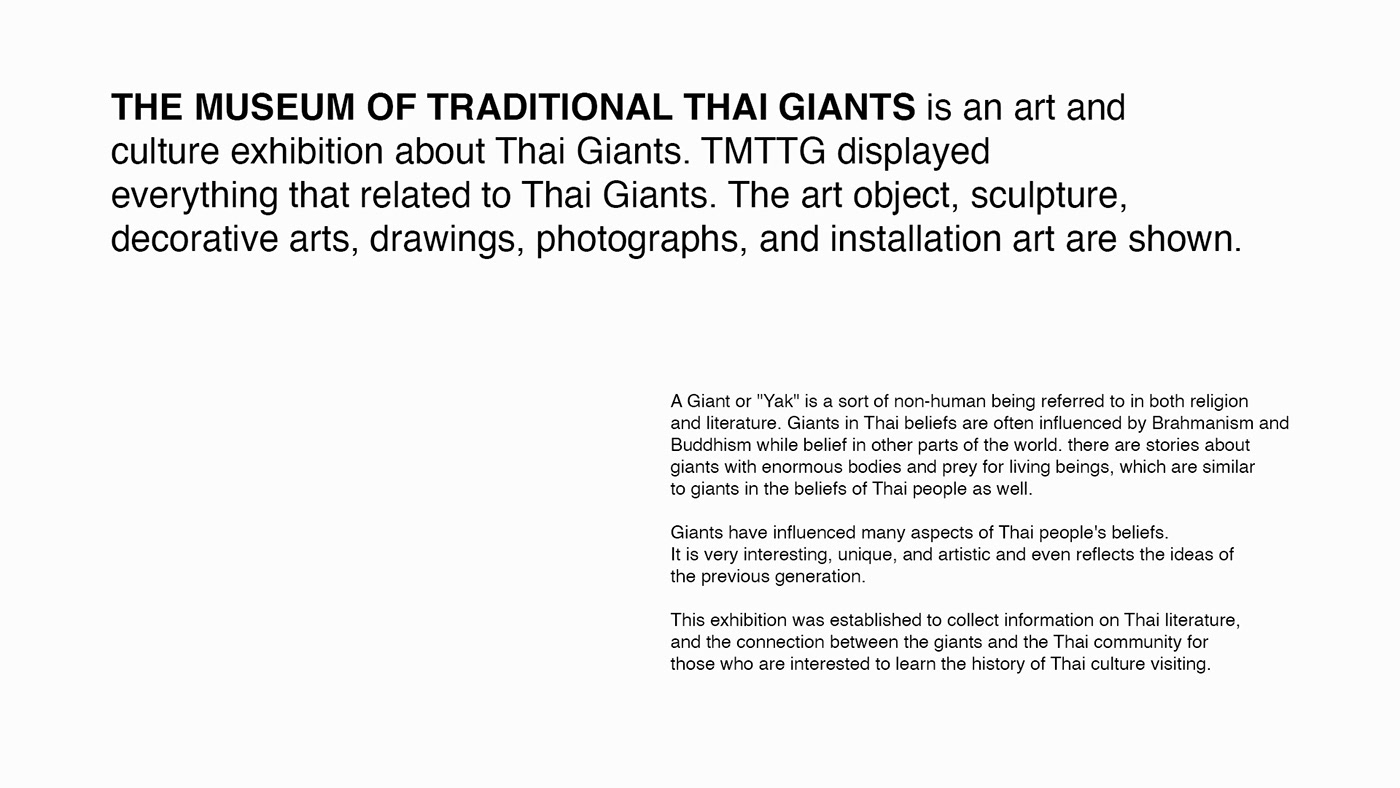 the museum of traditional Thai Giants student assignment art and culture Bangkok Thailand