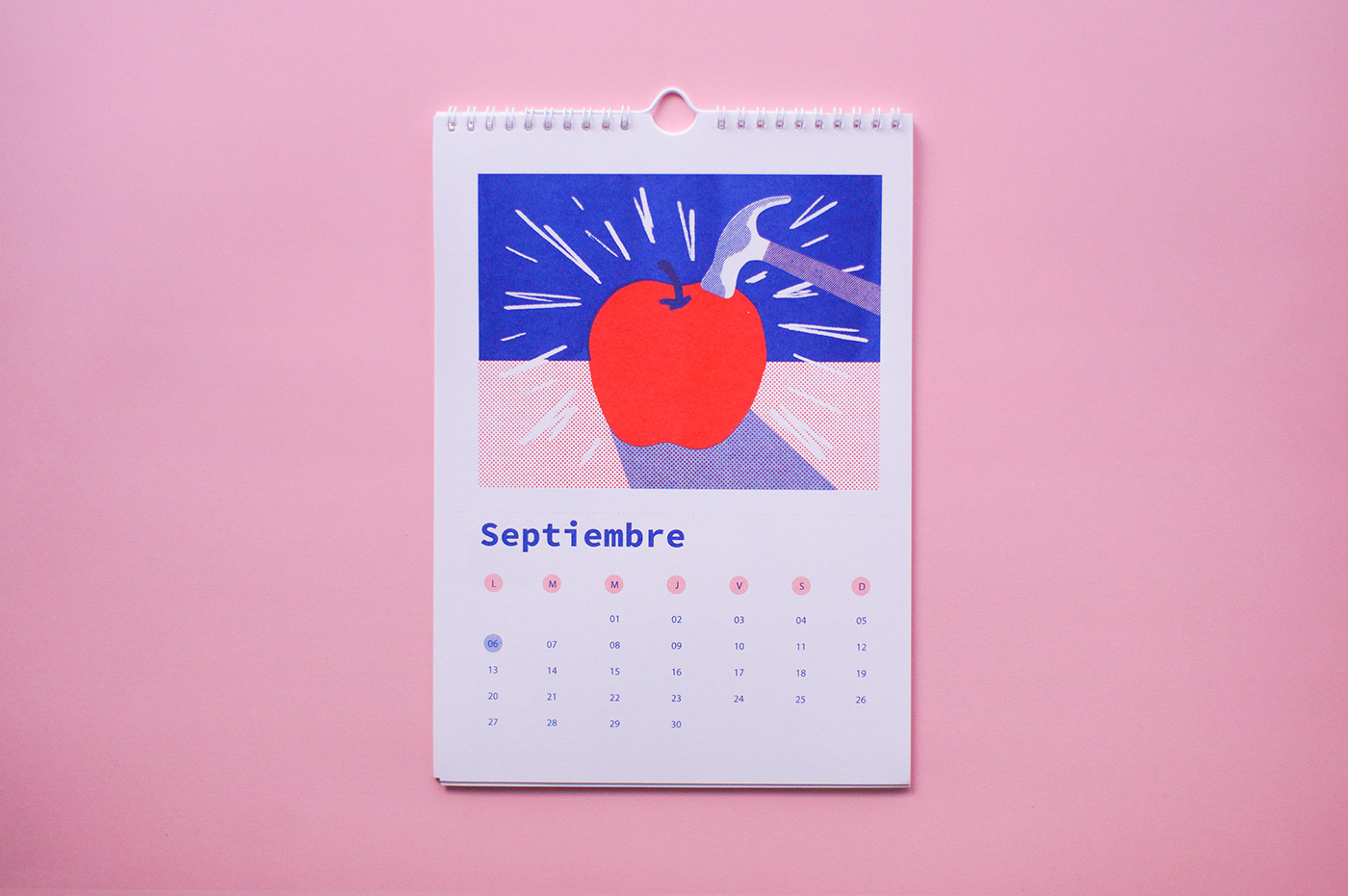 apple calendar design hammer ILLUSTRATION 