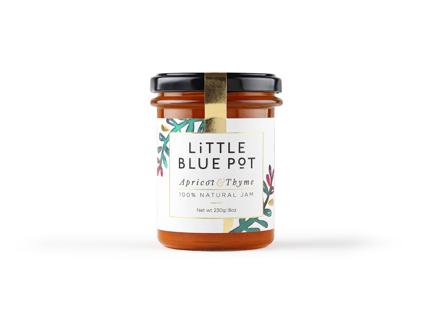 little blue pot jam Serbia exclusive Coba studio Thyme rosemary black pepper Preserve natural water color