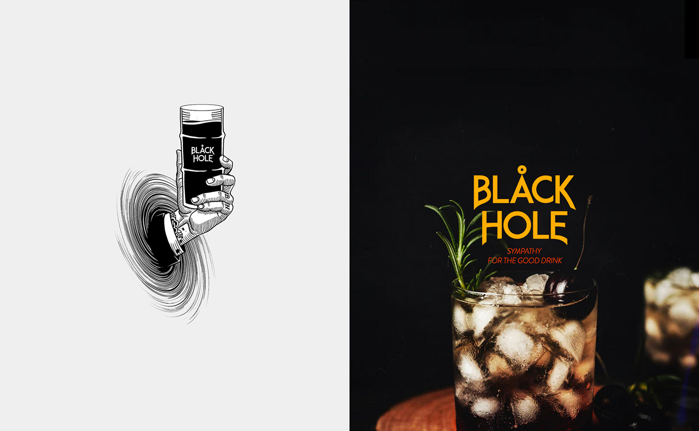 bar black hole brand Hard Rock HARD ROCK CAFE identity lyon metal punk rock