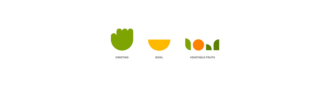 b.i branding  salad package poster