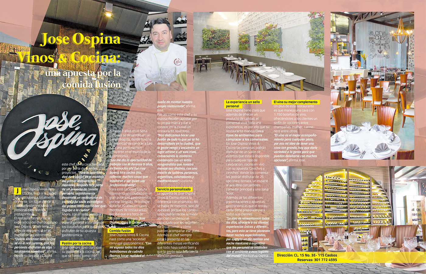 editorial joseospina design diseño revista magazine restaurant restaurante