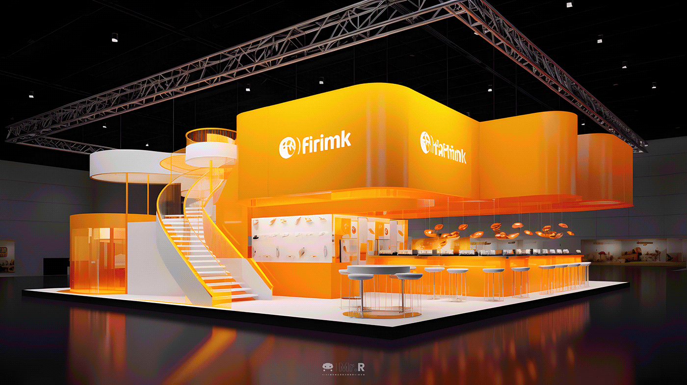 展览 展览设计 Exhibition Design  booth Exhibition  Stand booth design 3D 3ds max corona