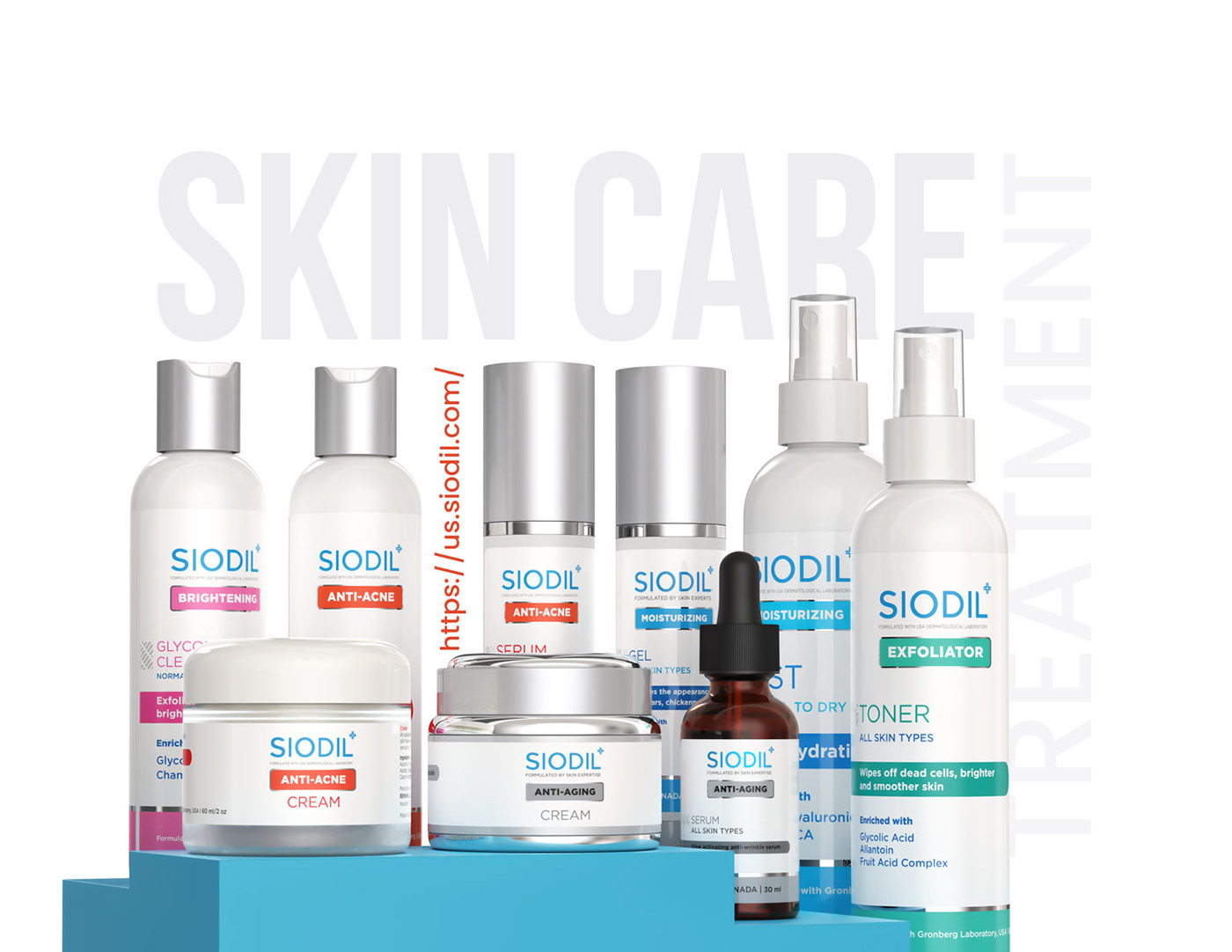 medicated Medicated Products siodil skincare skin care skincare branding cream serum shampoo Moisturizer