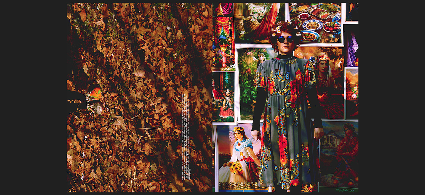 kitsch nomad Outdoor poster handmade editorial layers vintage باسمه Iran