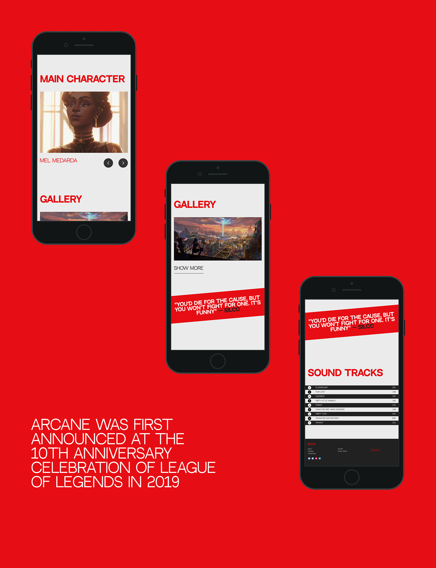 arcane Figma landing page UI ux Web Design  веб-дизайн дизайн сайта лендинг типографика