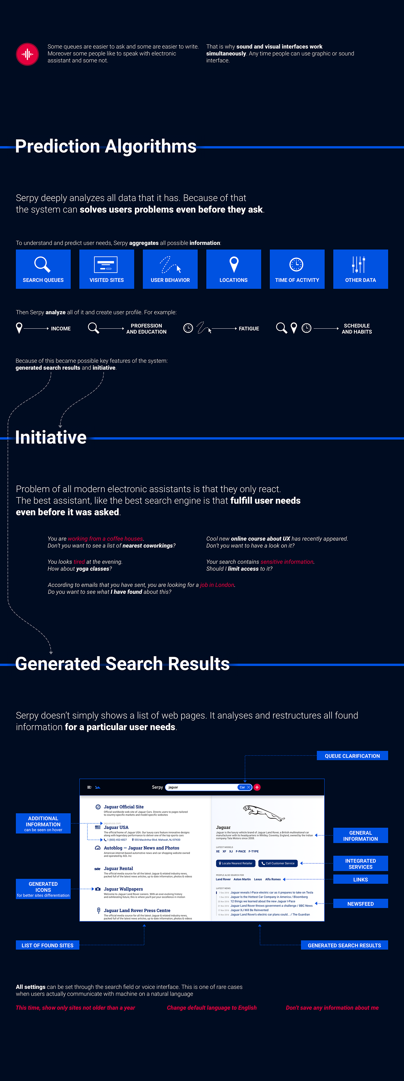 search web service Interface future UI/UX google yandex concept Startup redesign