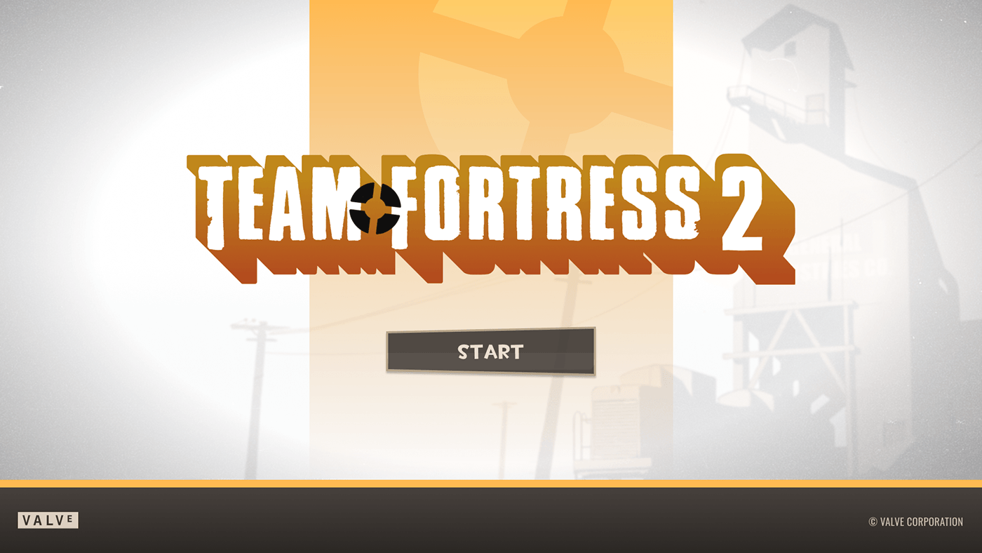 first person shooter FPS Gaming half-life Team Fortress 2 user interface Valve video game Adobe Portfolio