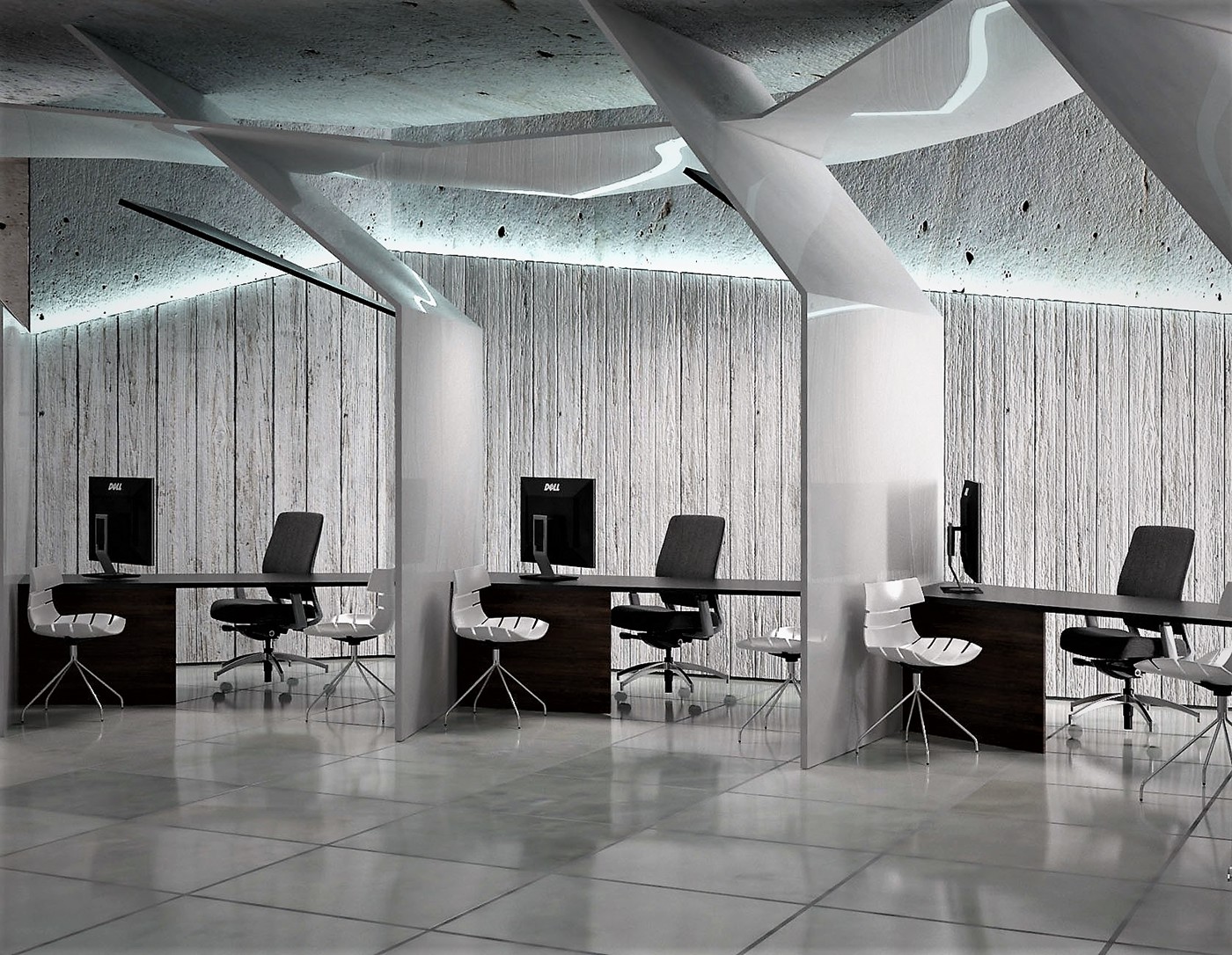 Bank interior design  3dmax vary design modern