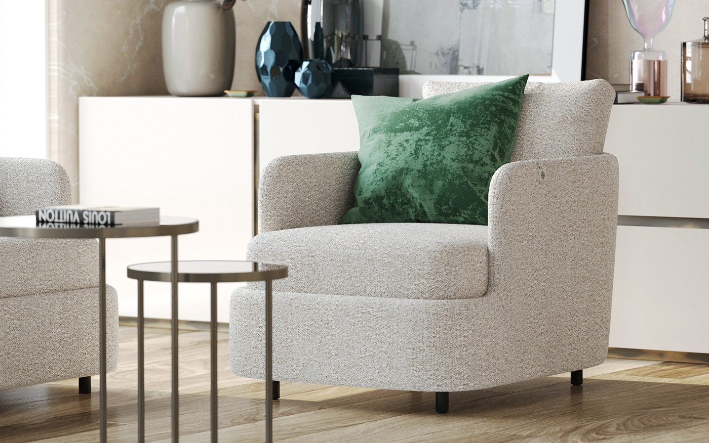 design design interior Interior 3d max corona renderer rendering visual visualization living room sofa armchair chair