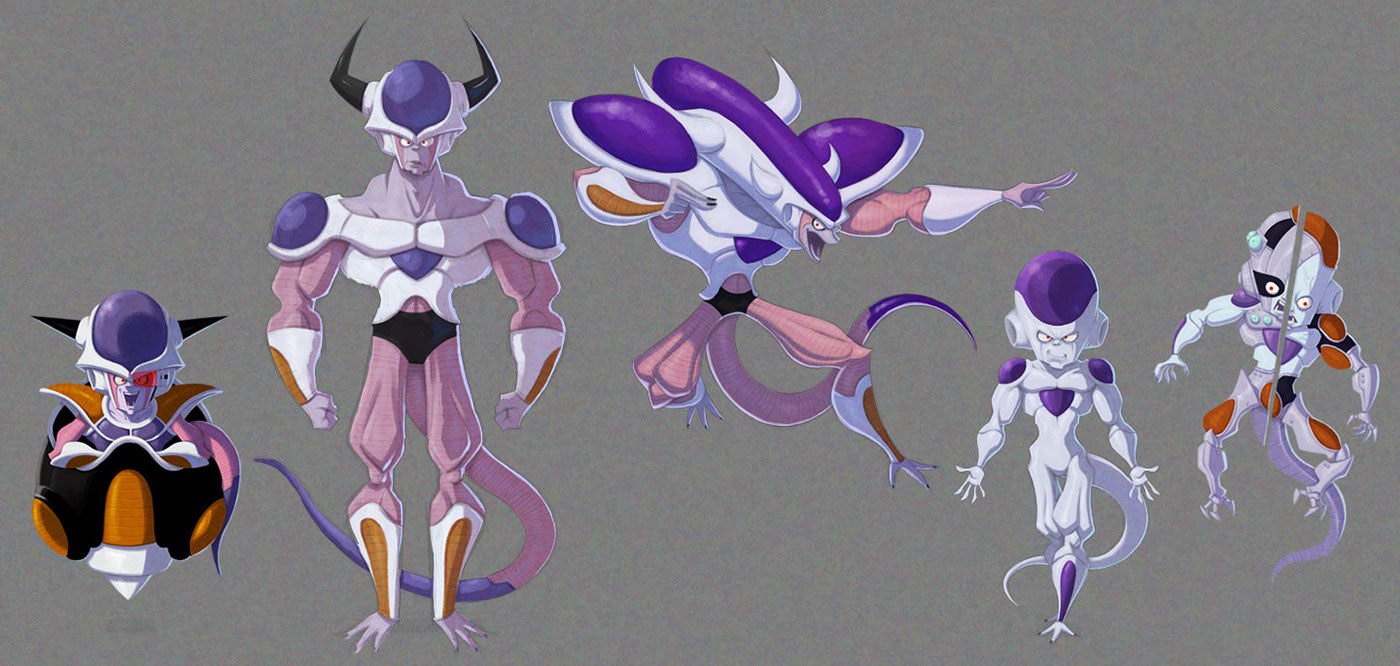 frieza Freeza freezer dragon ball Character Character design  ILLUSTRATION 