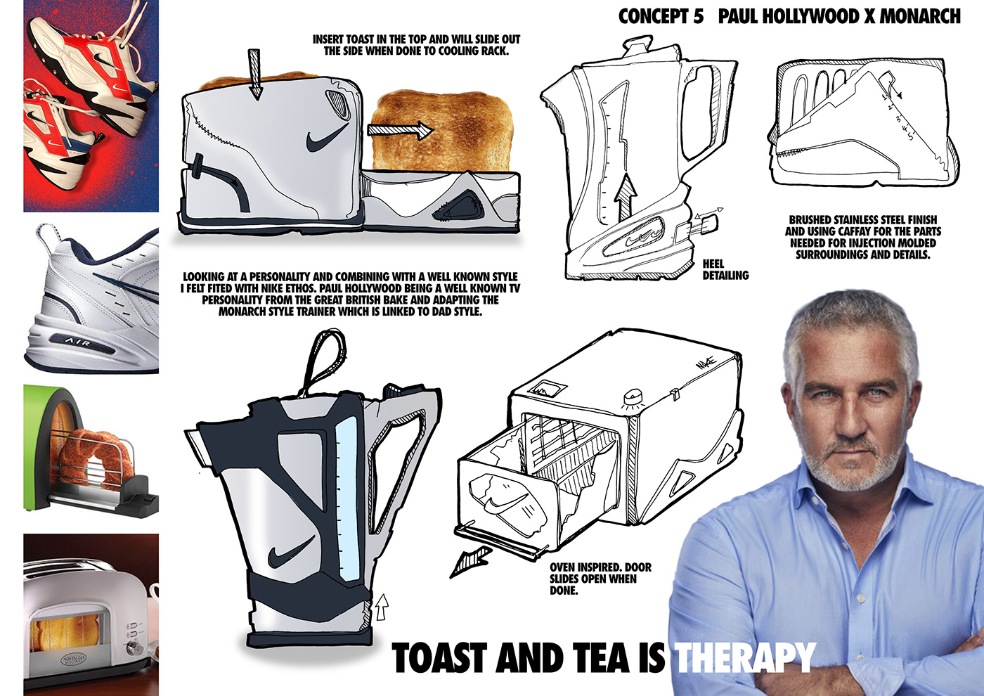 appliances concept design kettle Nike product design  Render toaster sketch sketches