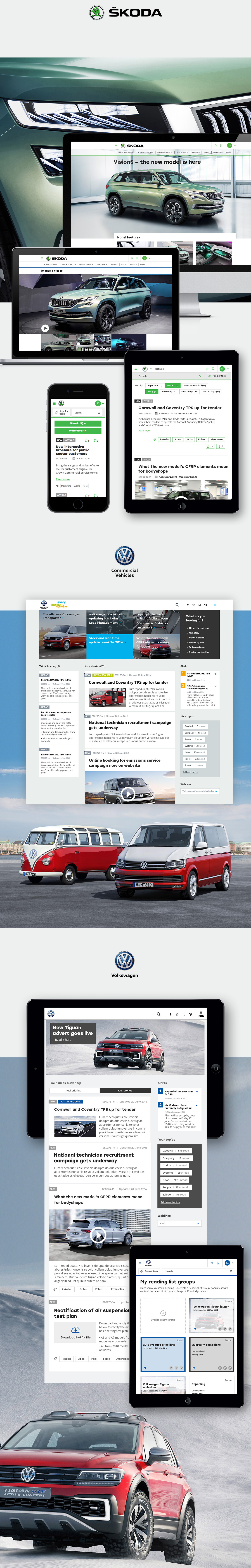 volkswagen car Motor seat Audi Skoda VW Website tablet mobile desktop sales