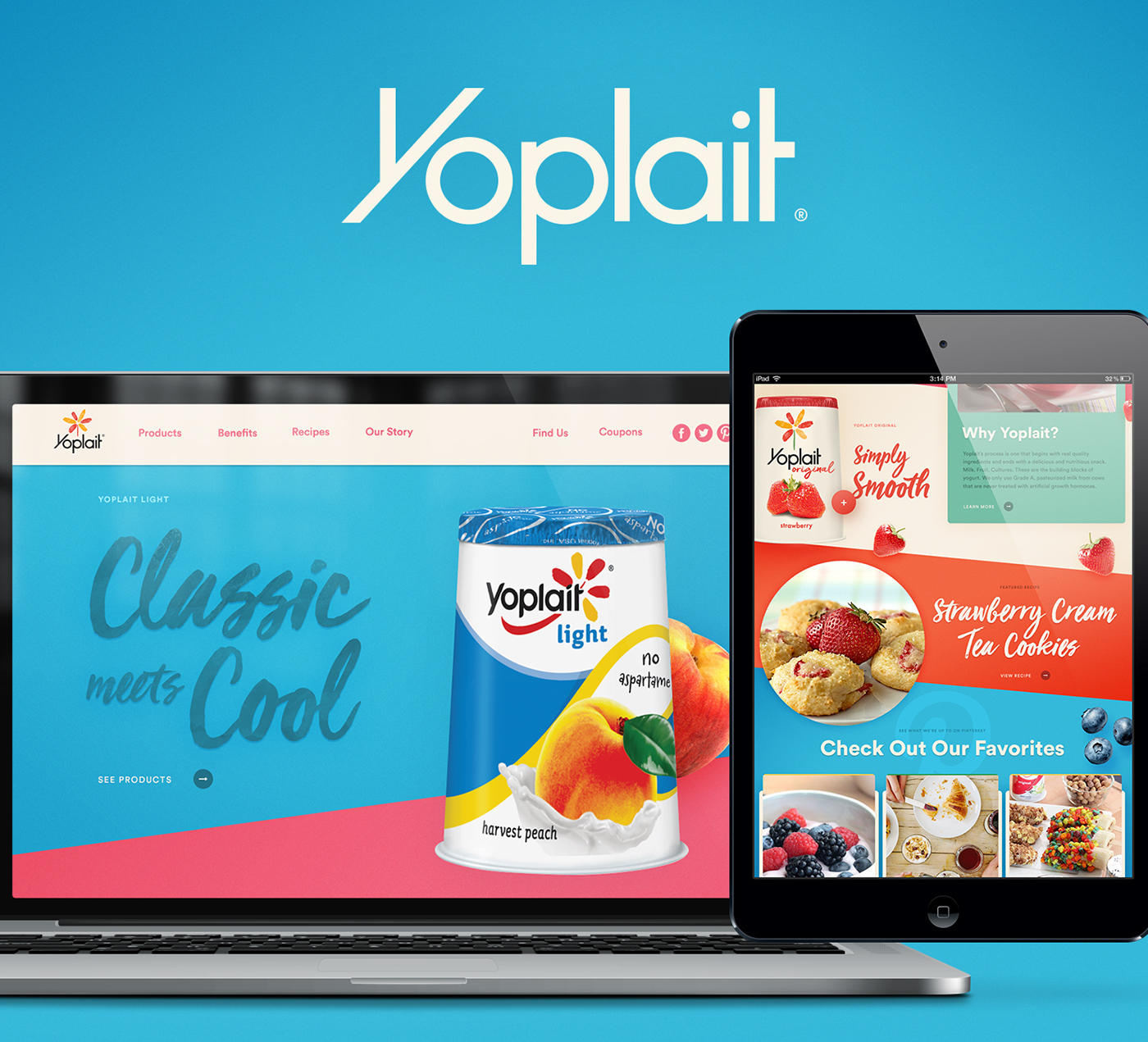 Website Web interactive UI ux Responsive brand yogurt