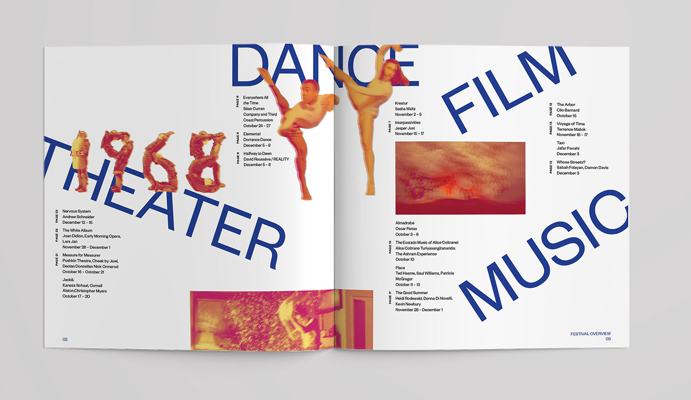 BAM Next Wave publication design DANCE   theater  graphic design 