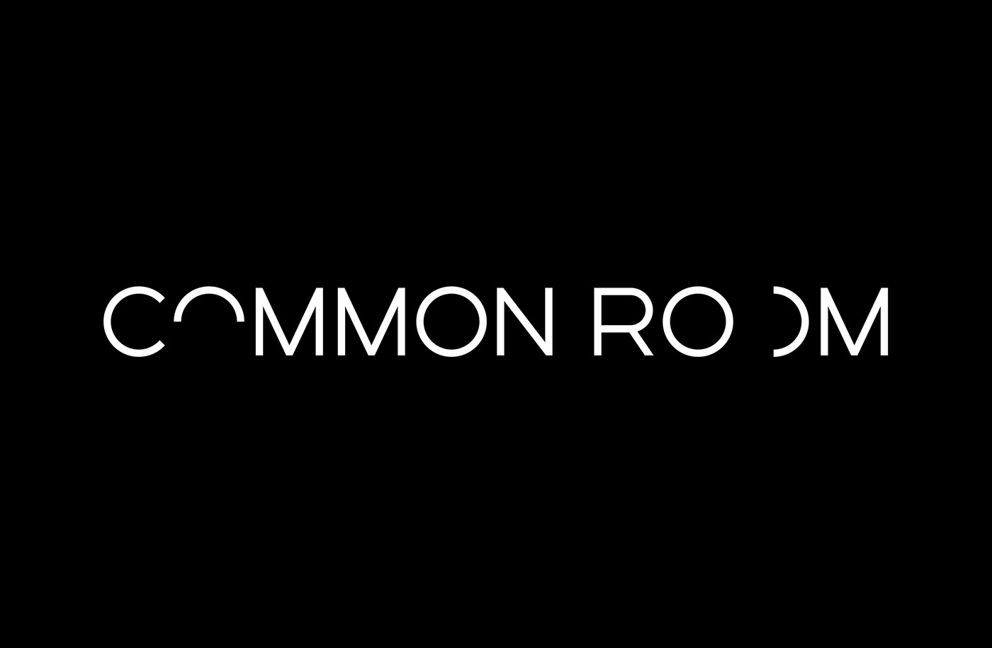Custom type circle geometry commercial branding  Mono contrast modern simple