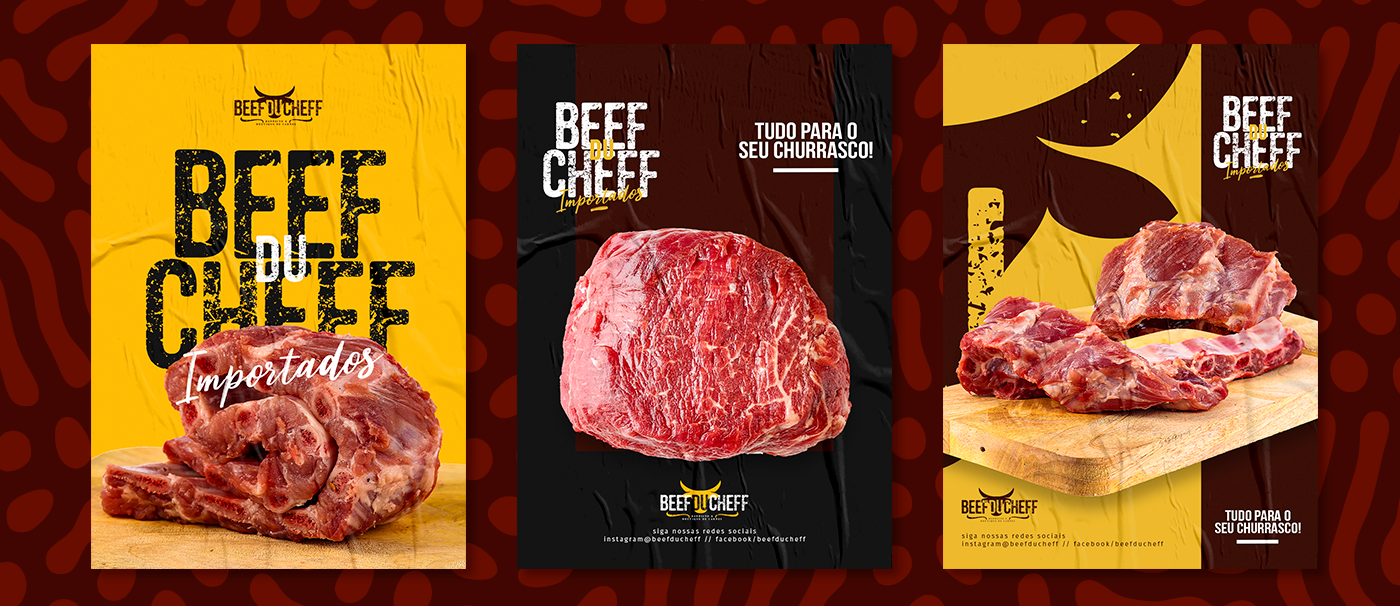 barbecue beef brand branding  cheff design logo meat media Socialmedia