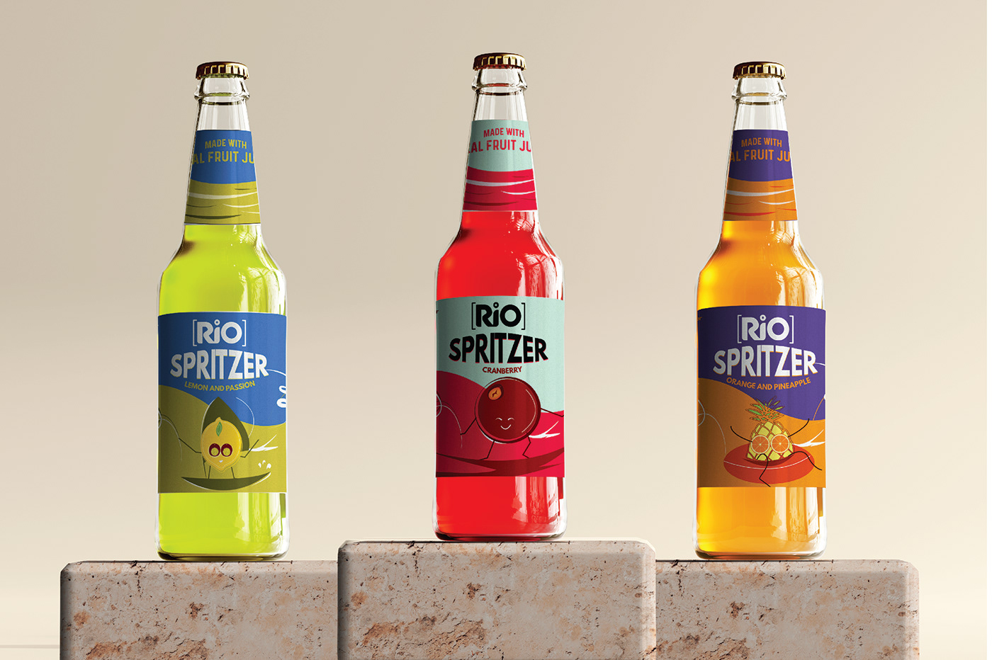 relabel рио Spritz alcohol bottle wine label design brand identity Graphic Designer visual identity