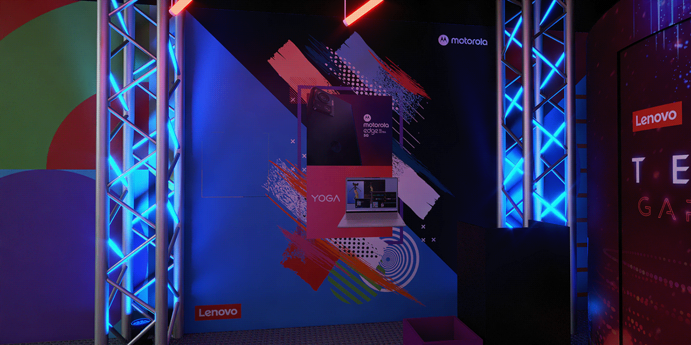 booth design Display Event Corona Capital Lenovo motorola