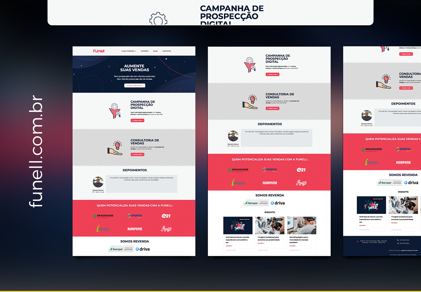 2022 design identidade visual joinville landing page Layout redesign site Website wireframe