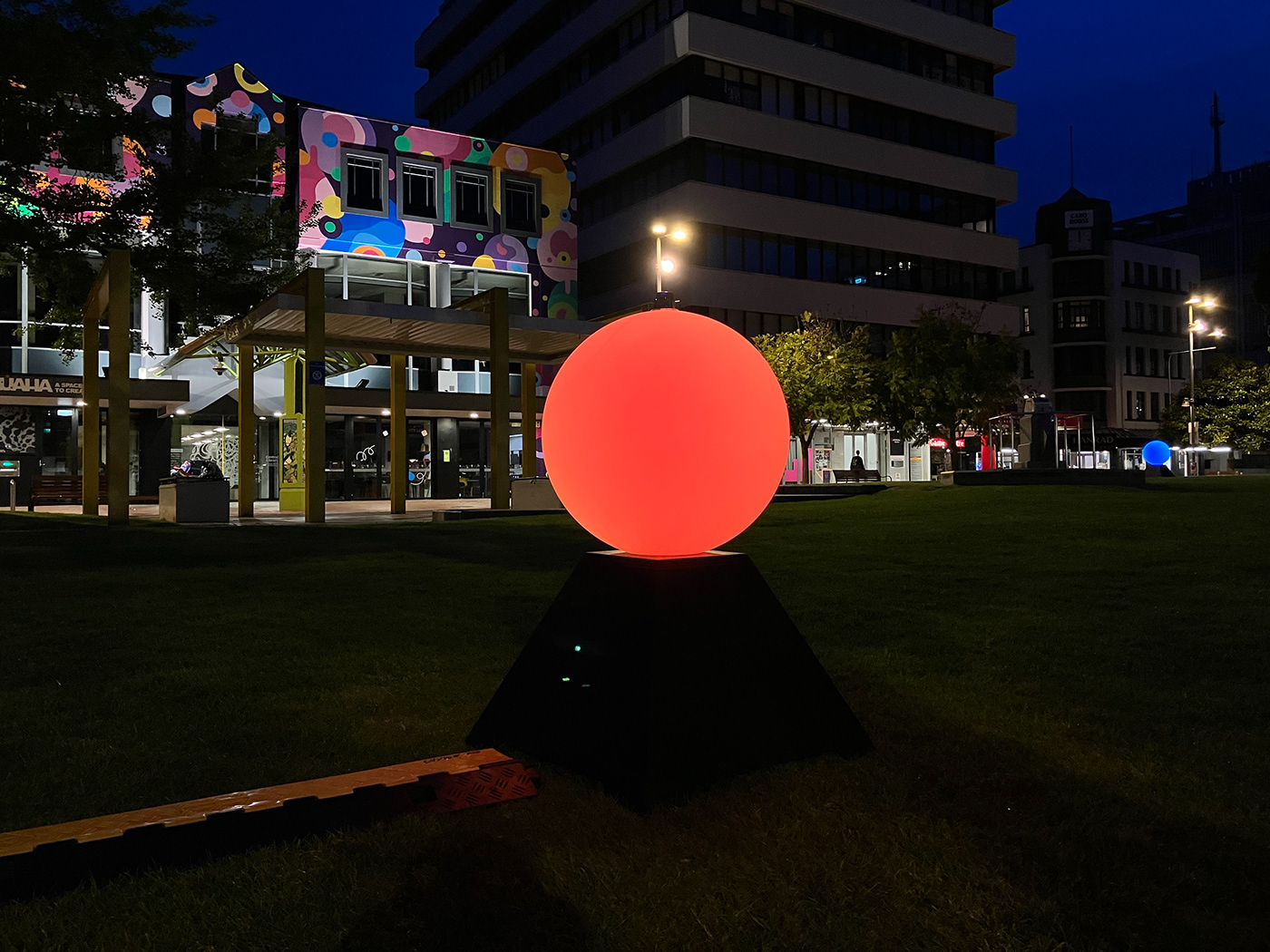 light sculpture interactive art light festival Social Distance COVID-19 Arduino led lights light installation