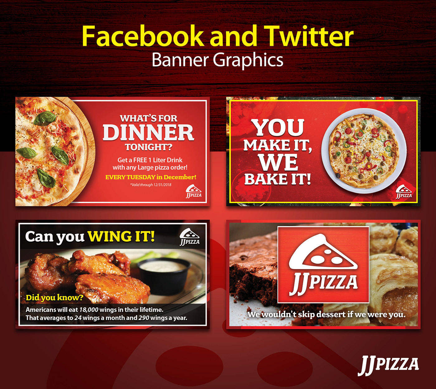 jj pizza 30-day logo branding  Identity Design logo