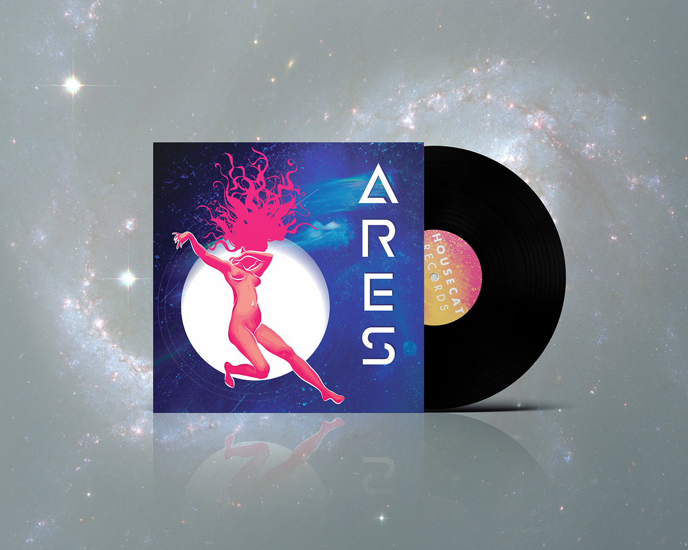 ares cover coverart design ILLUSTRATION  music mythology Packaging record vinyl