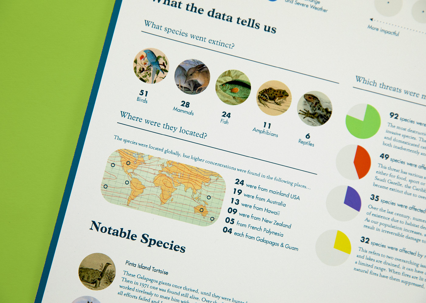 Data Viz data visualization data visualisation infographic Extinction wildlife Nature conservation IUCN timeline