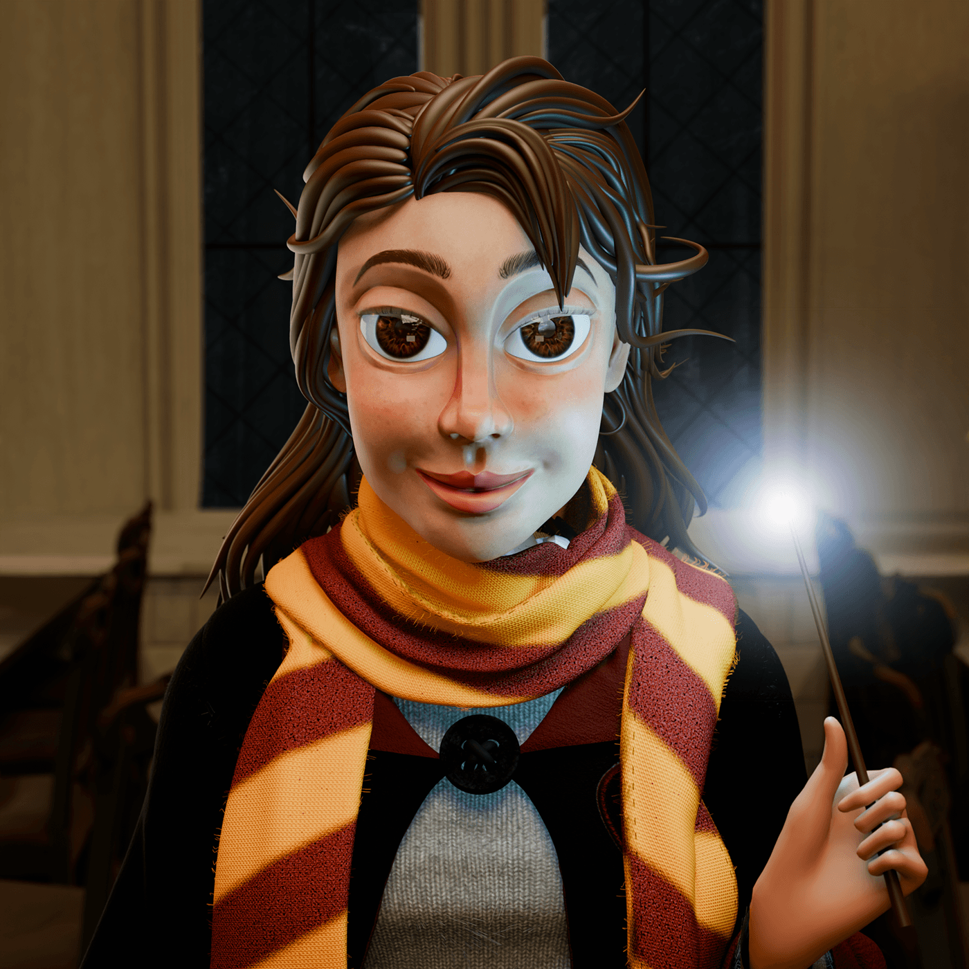 harrypotter hermionegranger Hogwarts Gryffindor wizard Character design  Digital Art  voldemort fanart cartoon