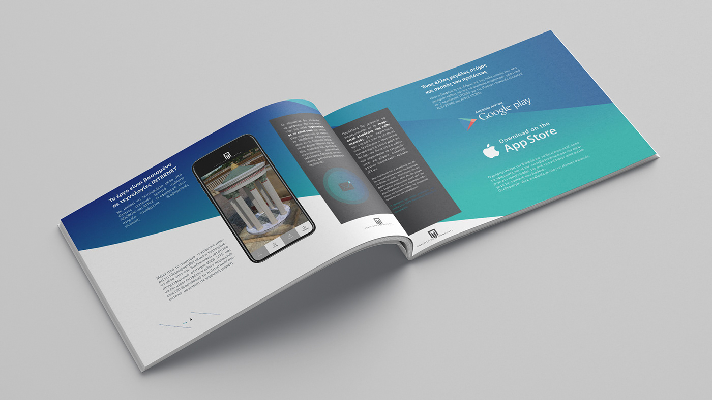 AR vr app presentation brochure design graphic design  Mobile app augmented reality cultural