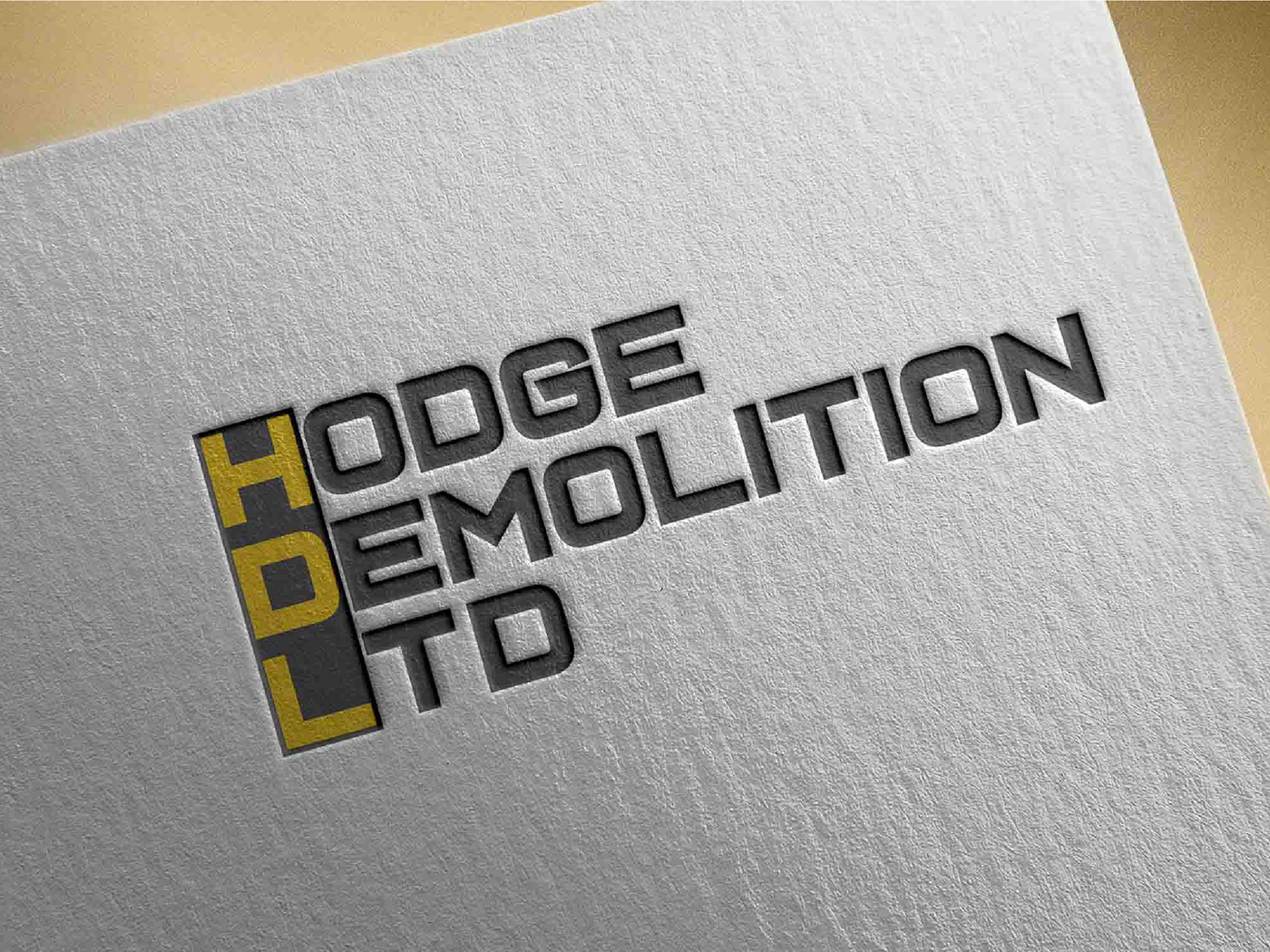 branding  construction demolition design logo Logo Design Logotype