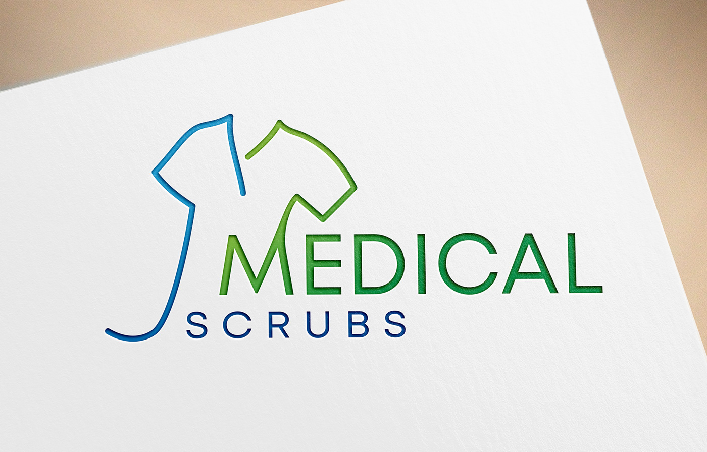 

LOGO DESIGN, medical logo, scrub logo, medical scrubs, medical scrub logo, cross logo, medical clo