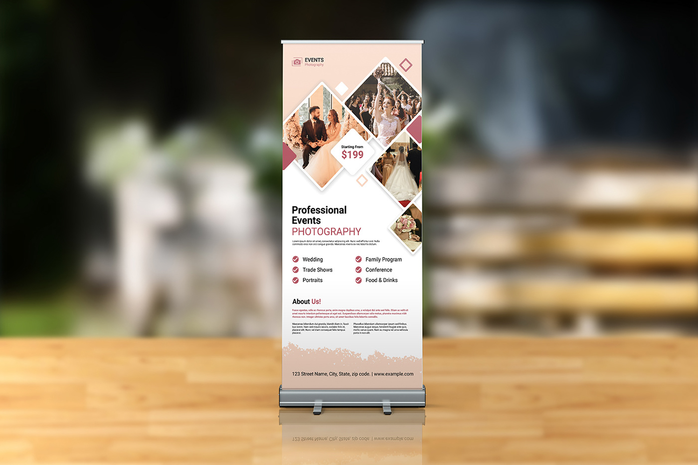photography banner rollup banner photography marketing adverising marketing   poster photographer roll-up banner photography signage