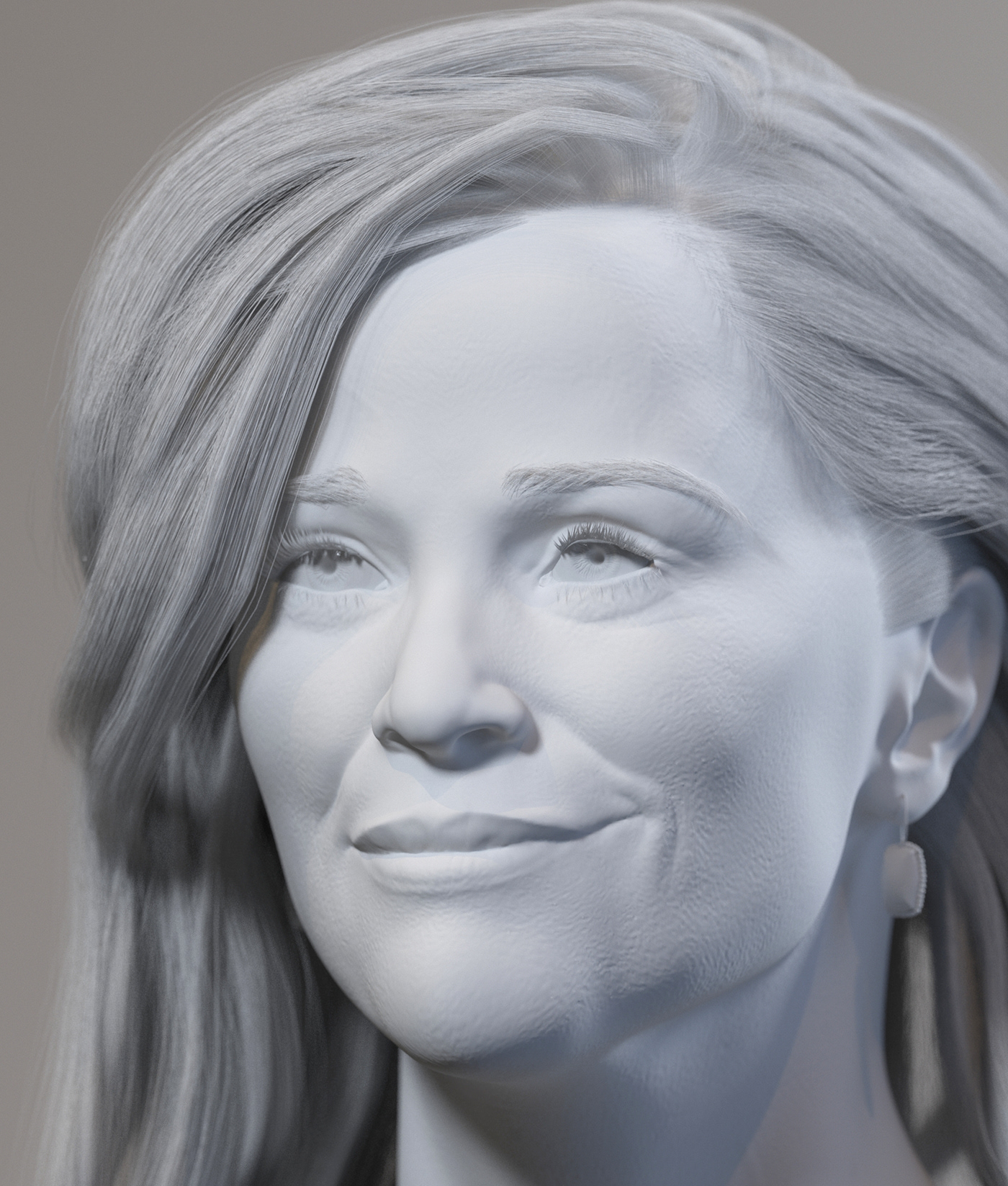 3ddigital actress digitalart portraitlikeness realistic ReeseWitherspoon Render Sculture