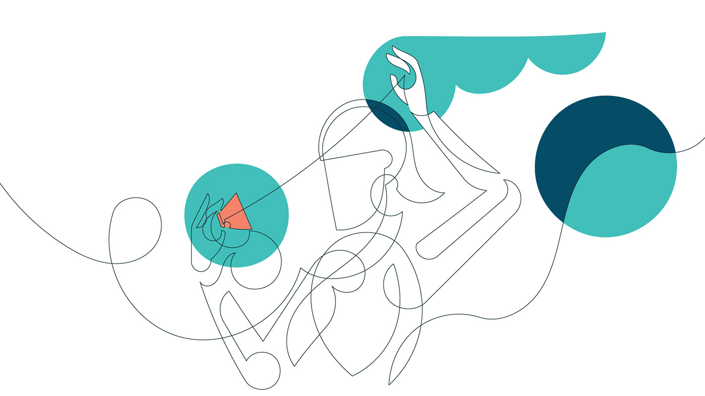 animation  art digital illustration Icon line art logo mindfulness Minimalism online learning
