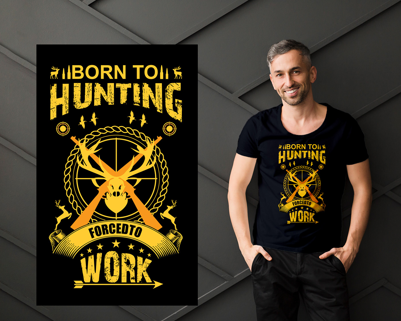 t-shirt Hunting T-shirt Design Hunting T-Shirt Design tshirt t-shirt illustration Tshirt Design Hunting t shirt design Hunting T-shirt