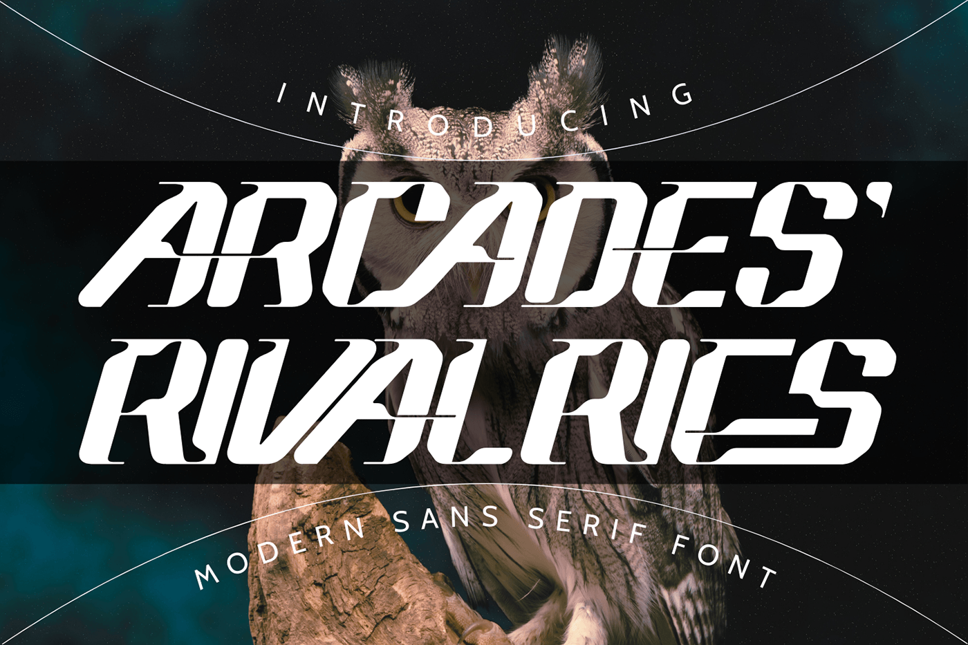 futuristic font sci-fi font ARCADES' RIVALRIES ARCADES' RIVALRIES Font Futuristic ligatures futuristic sci-fi