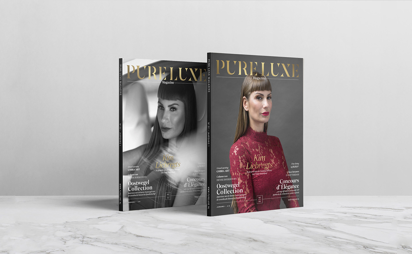 luxury magazine editorial cover high-end spread typography  