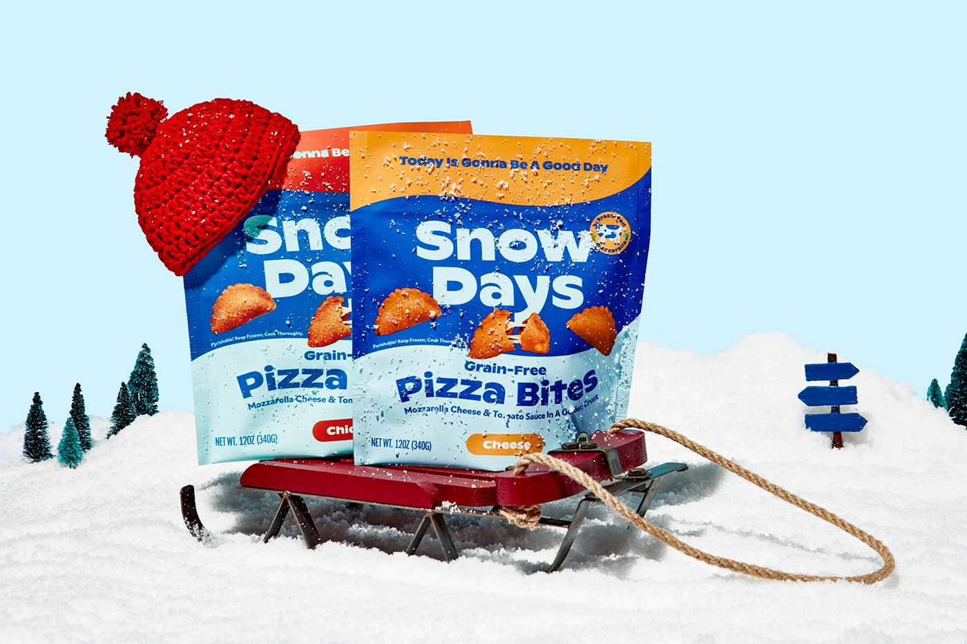 bites Food  Health Packaging Pizza Playful pouch snacks snow Snow Days