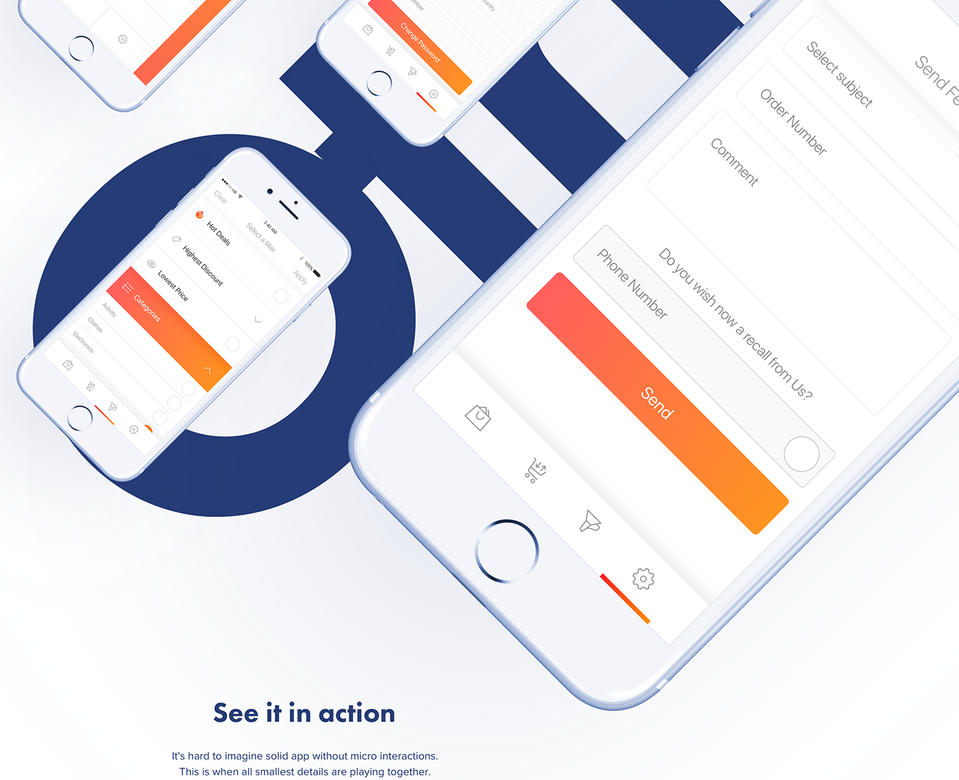 application ios UI Interface interaction animation  store mobile app motion