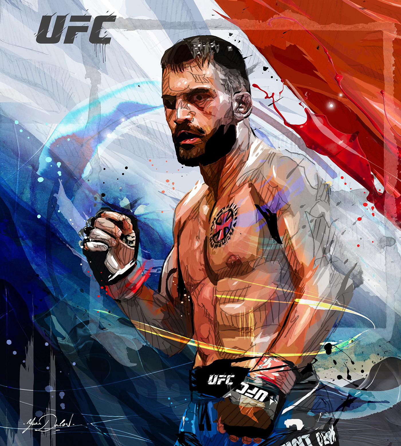 UFC fight benoit saint denis UFC ART MMA god of war Dynamic dynamics france paris2024